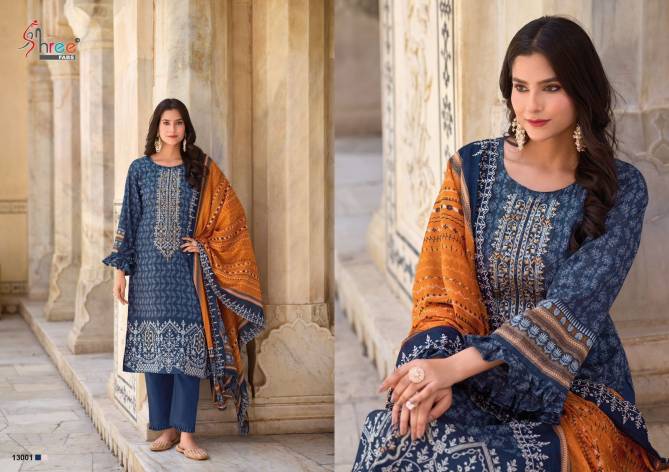 Bin Saeed Lawn Collection Vol 13 Embroidery Cotton Dress Material Wholesale Online